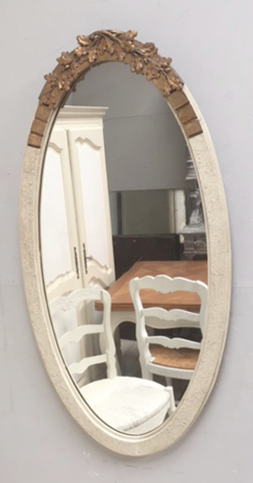 fremch art deco oval mirror
